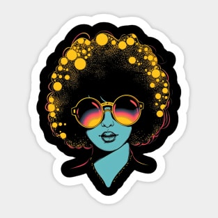 Pop art woman Sticker